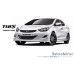 tuix 17 white alloy wheels set hyundai elantra 2010-15